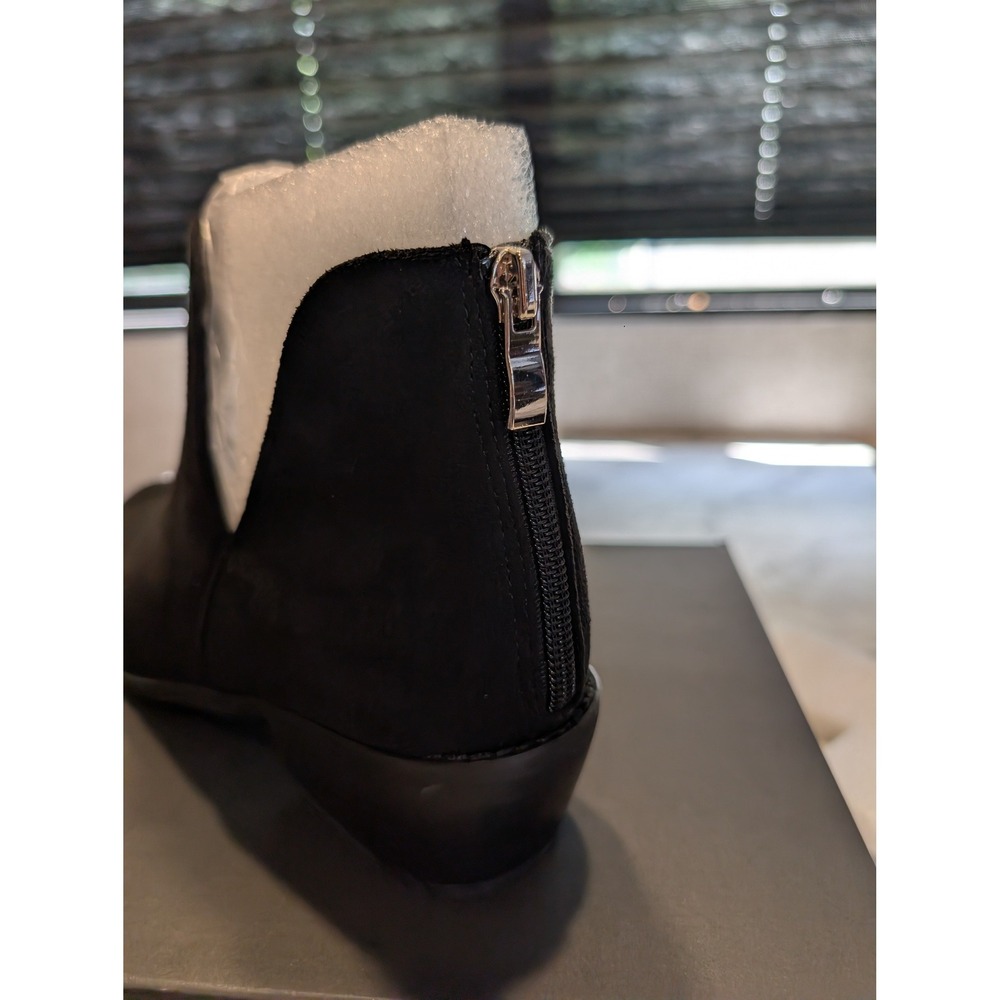 Boutique by Corkys Vanish Booties Women 8 Black New Suede Side Cutout Back Zip - Picture 6 of 9
